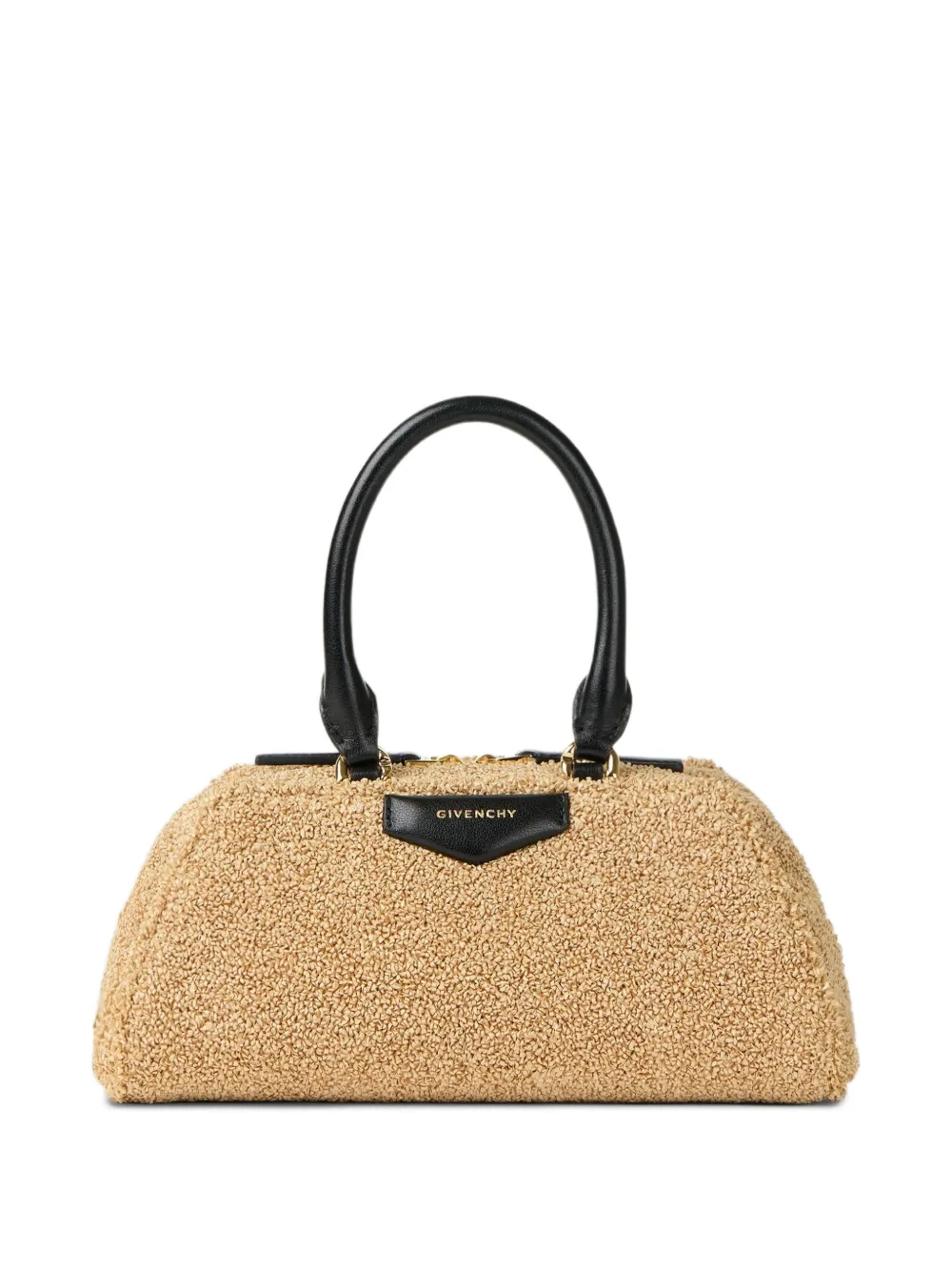 Givenchy Antigona East-West mini-tas van raffia Beige