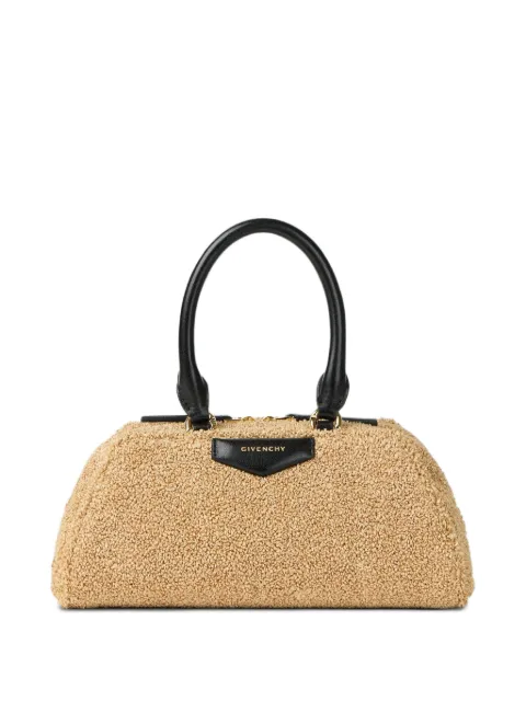 Givenchy Mini Antigona East-West 海绵拉菲草包袋