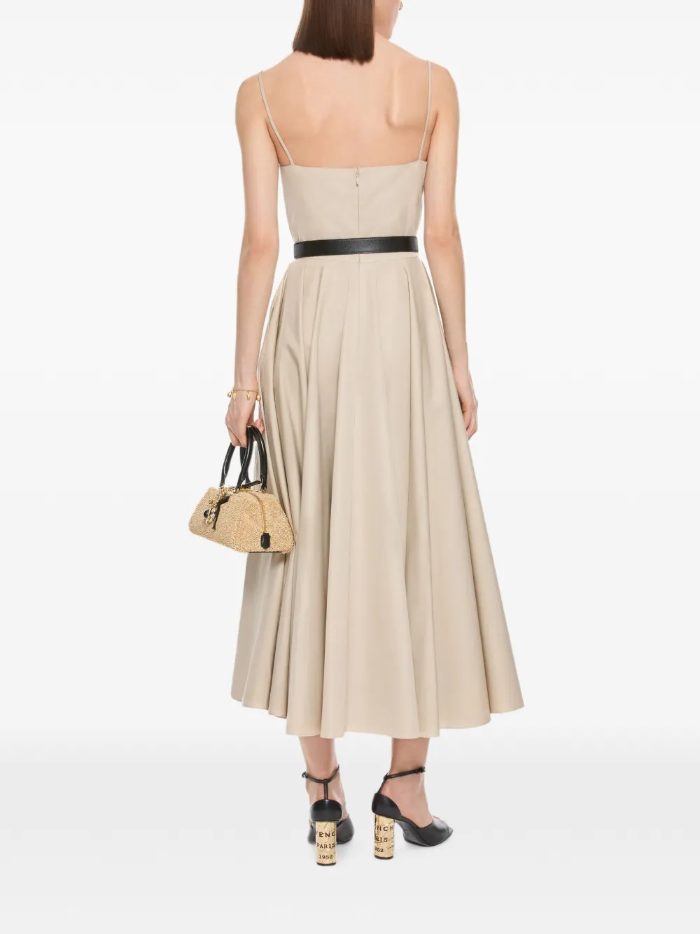 Givenchy Antigona East-West mini-tas van raffia Beige