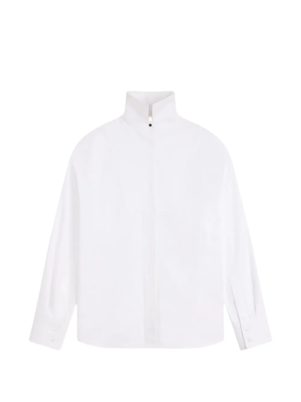 Givenchy Oversized blouse met inzetstuk aan de voorkant Wit