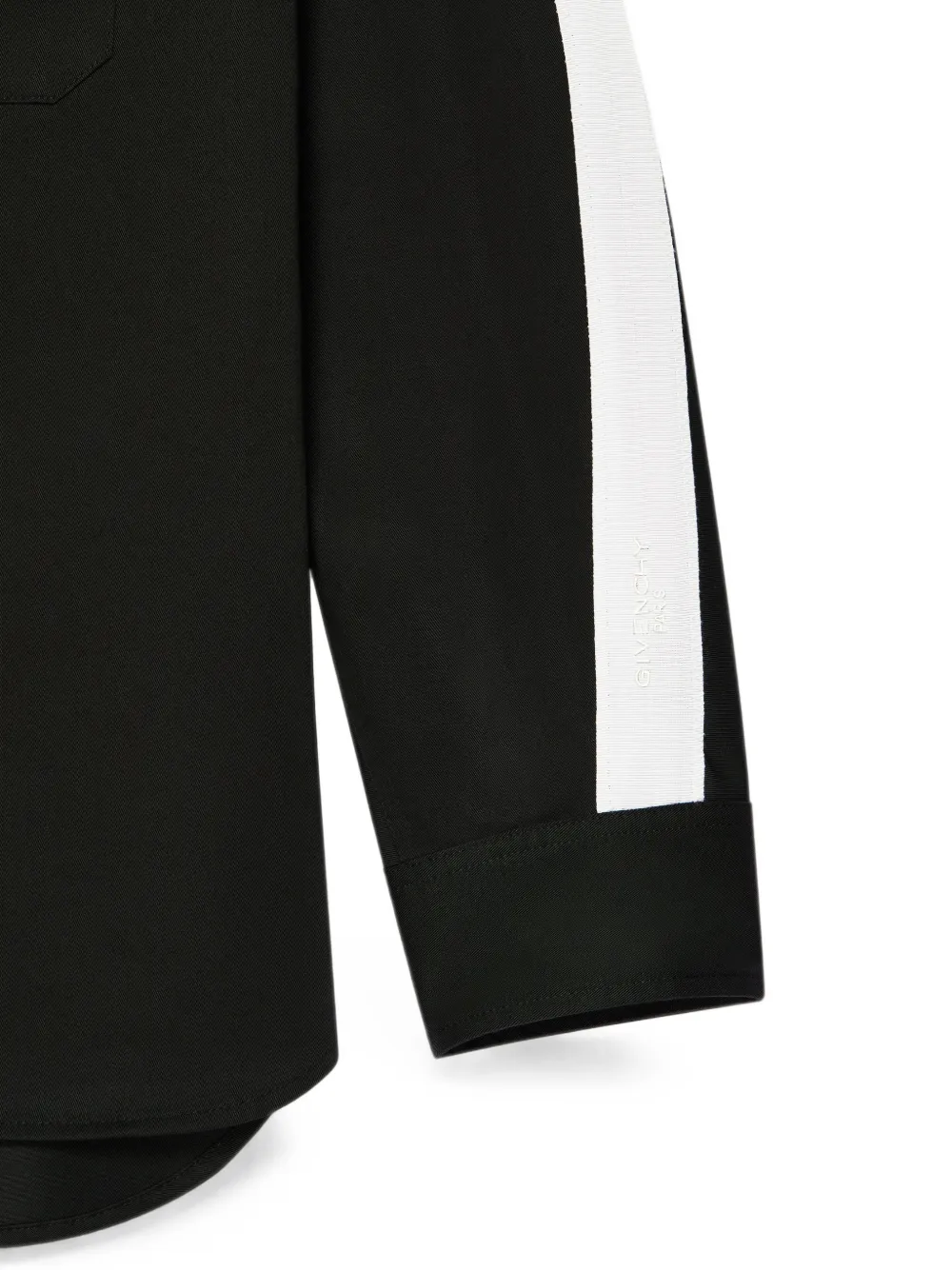 Givenchy Couture Seam shirtjack van katoen met grosgrain-detail Zwart