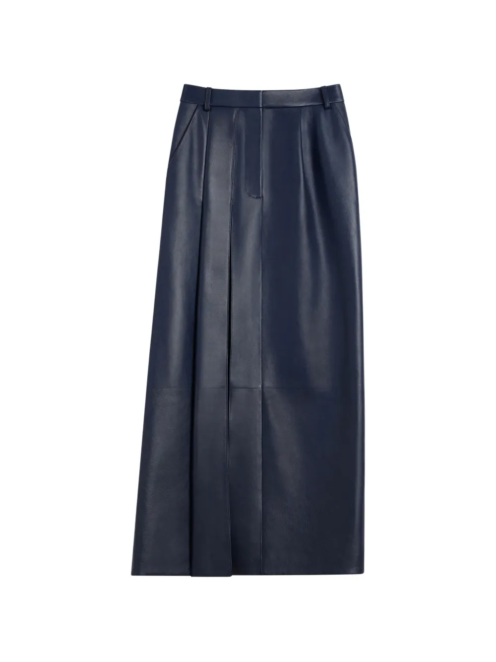 Givenchy jupe mi-longue Slashed en cuir - Bleu Givenchy jupe mi-longue Slashed en cuir - Bleu