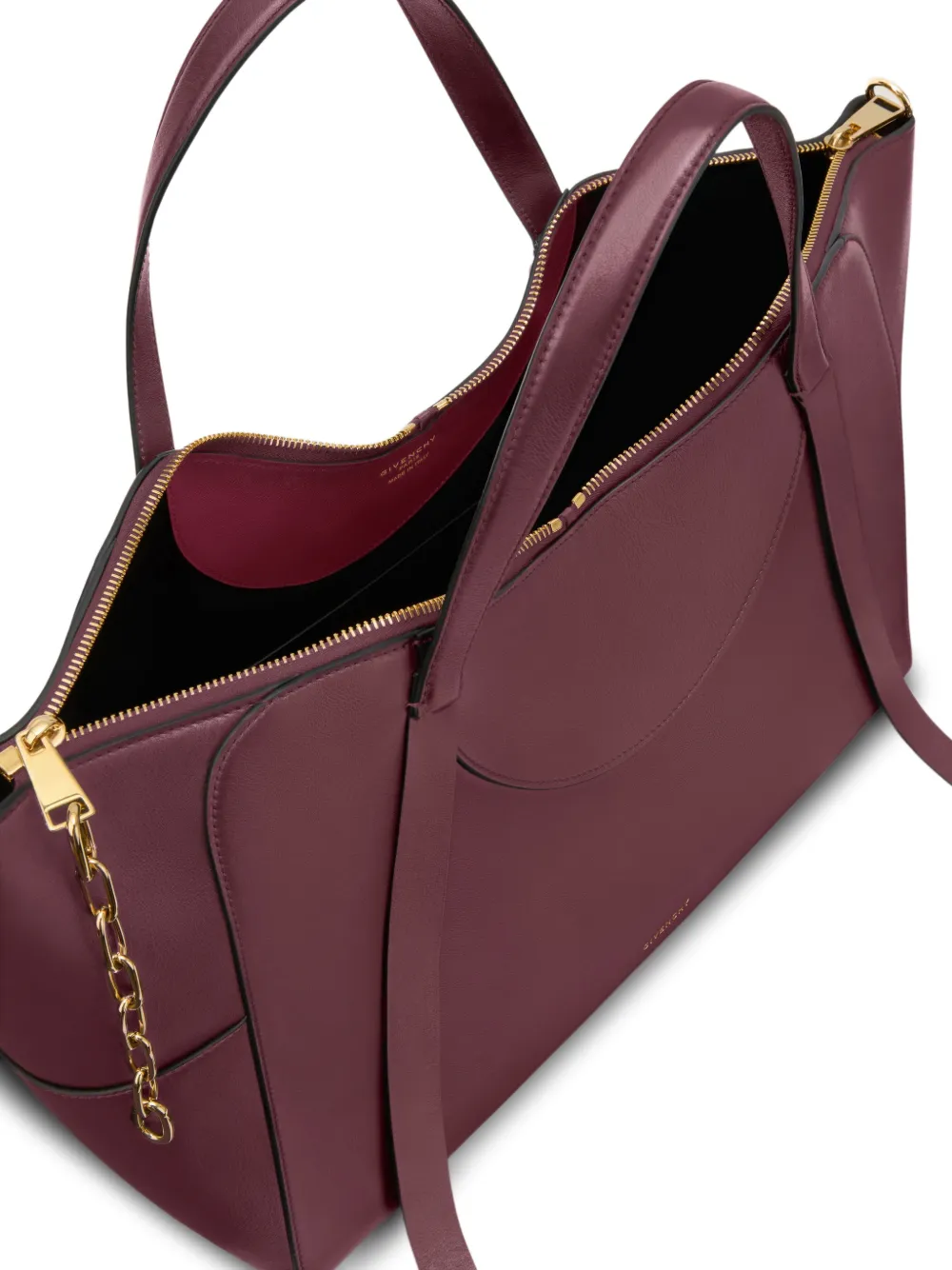 Givenchy Grote The Snatch tas van bewerkt leer Rood