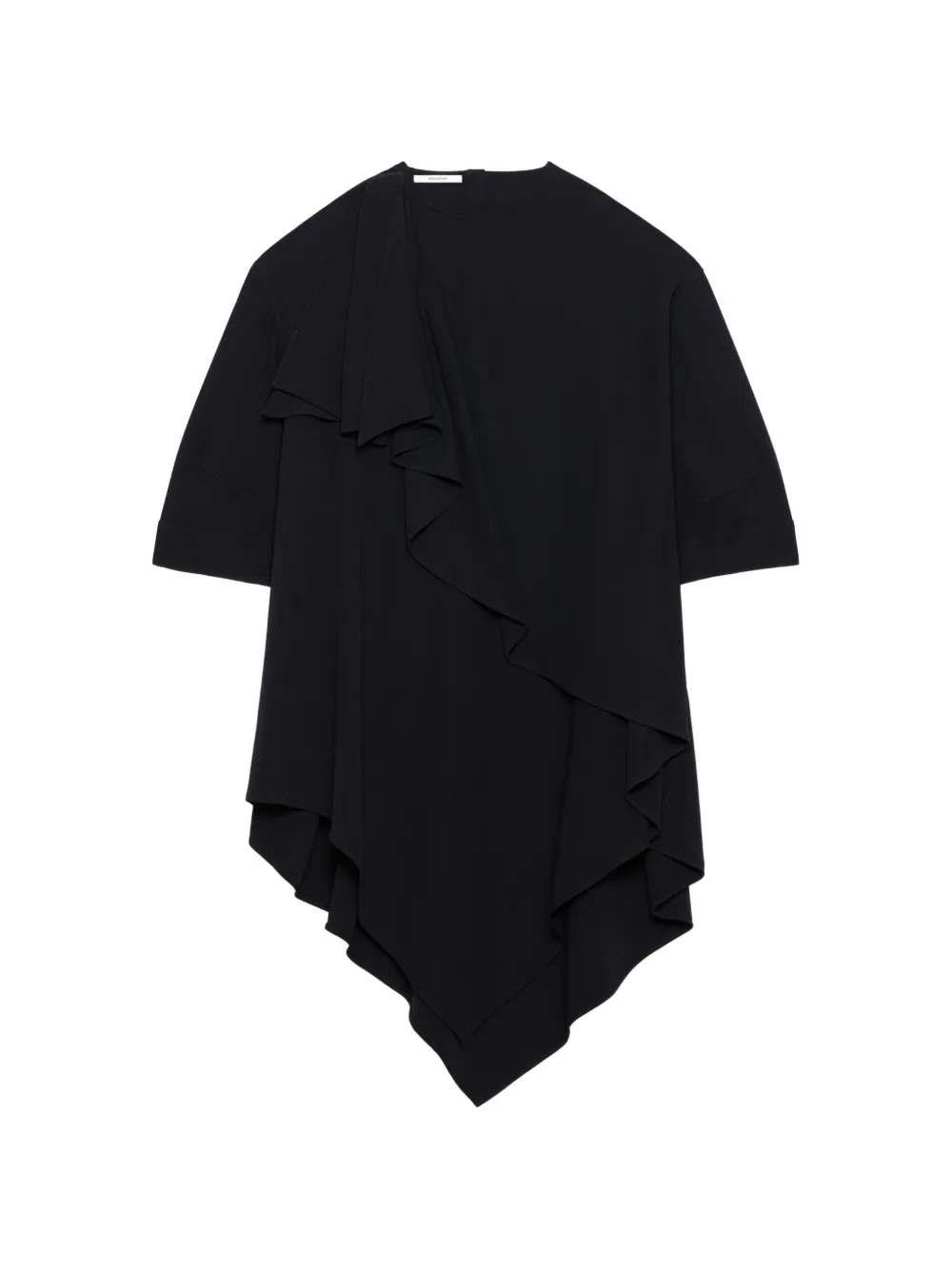 Givenchy asymmetric dress in crepe cady with bow detail