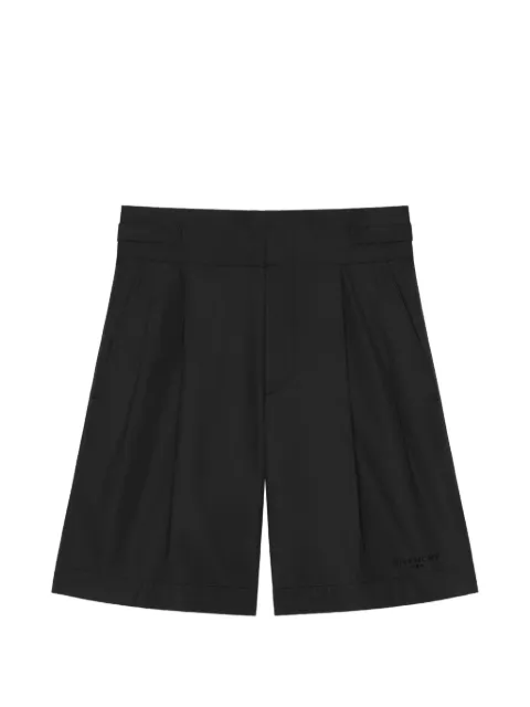Givenchy pleated poplin shorts