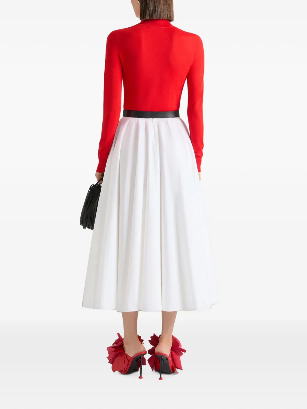 Givenchy Popeline maxi-rok Wit