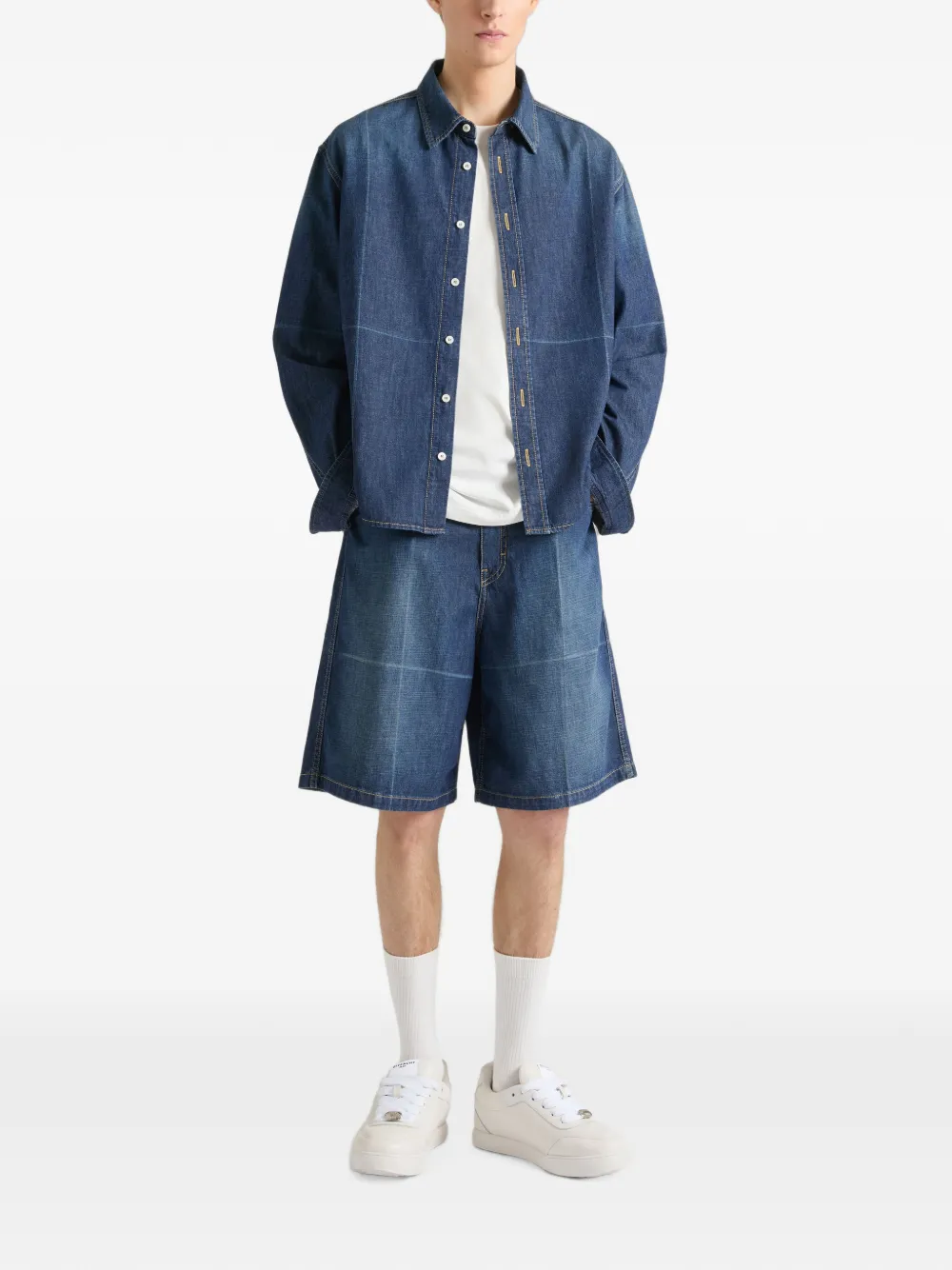 Givenchy Denim overhemd met omslag Blauw