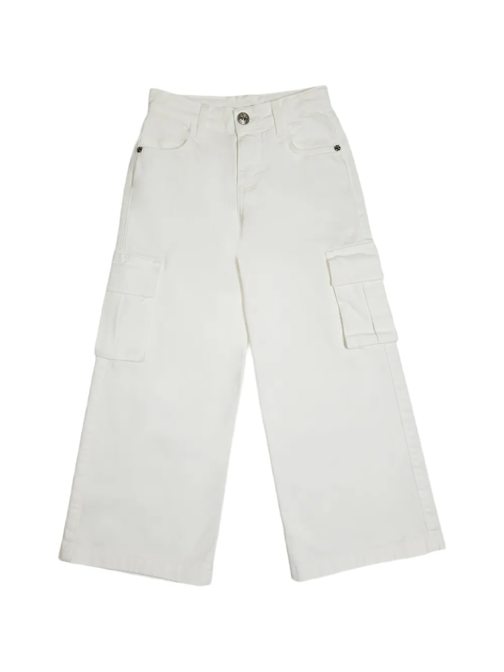John Richmond Junior Cargo a gamba ampia - Bianco