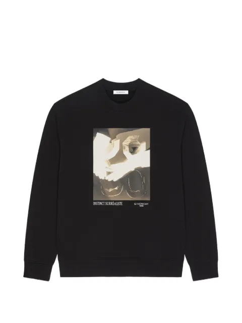 Givenchy sweatshirt in fleece with surrealism print