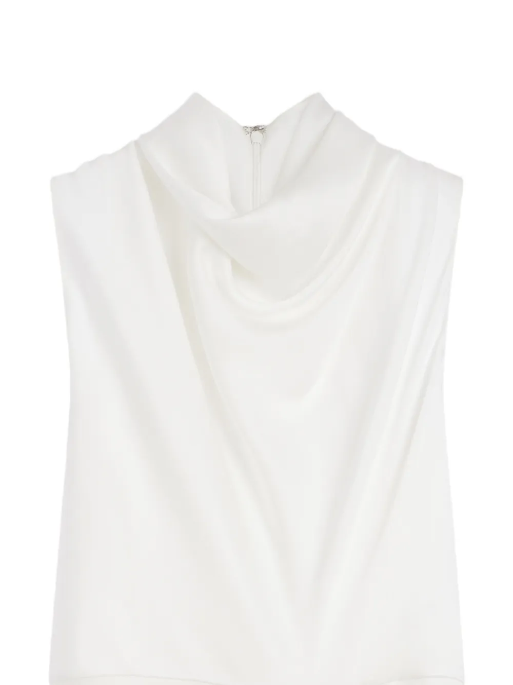 Givenchy Crêpe satijnen gedrapeerde top Wit
