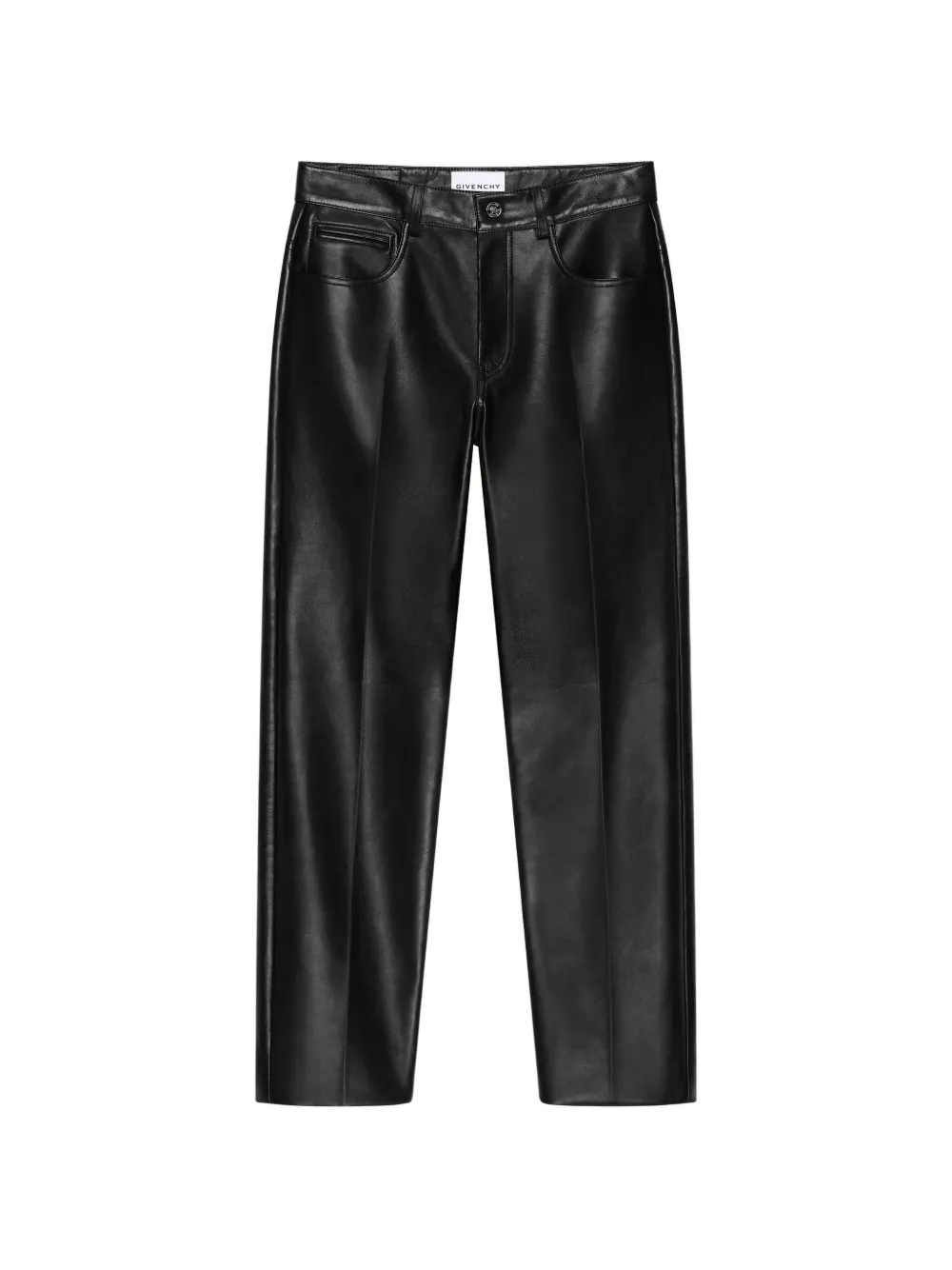 Givenchy straight leg trousers in leather