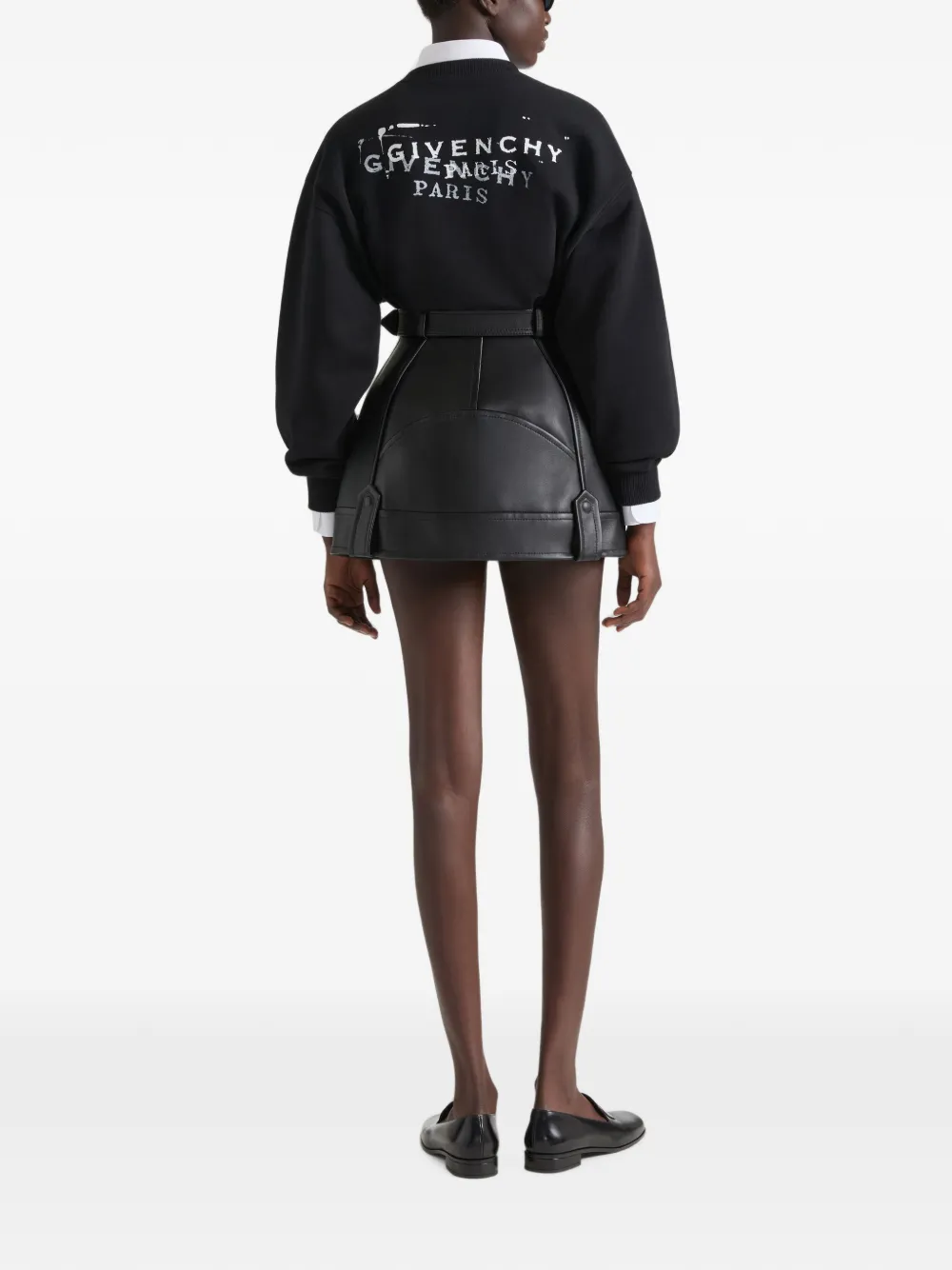 Givenchy ナッパレザー ミニバイカースカート | ブラック | FARFETCH JP