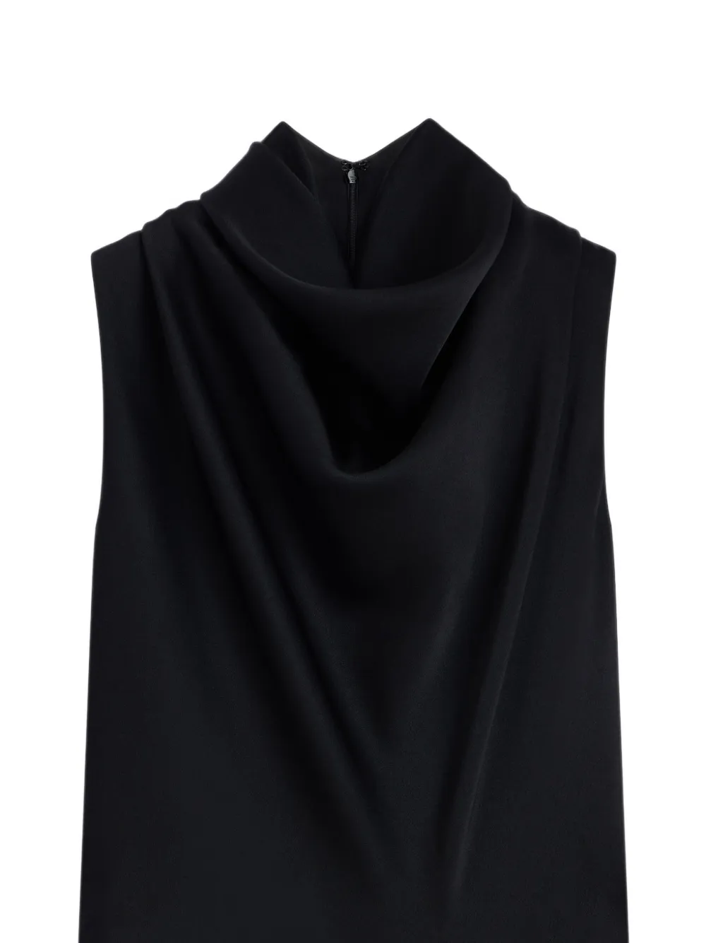 Givenchy Crêpe satijnen gedrapeerde top Zwart