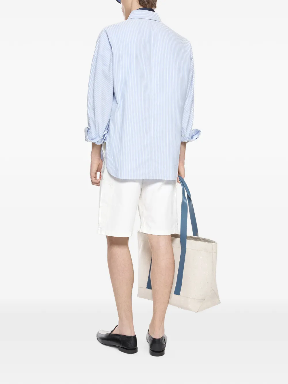 Givenchy Gestreept overhemd met zak Blauw