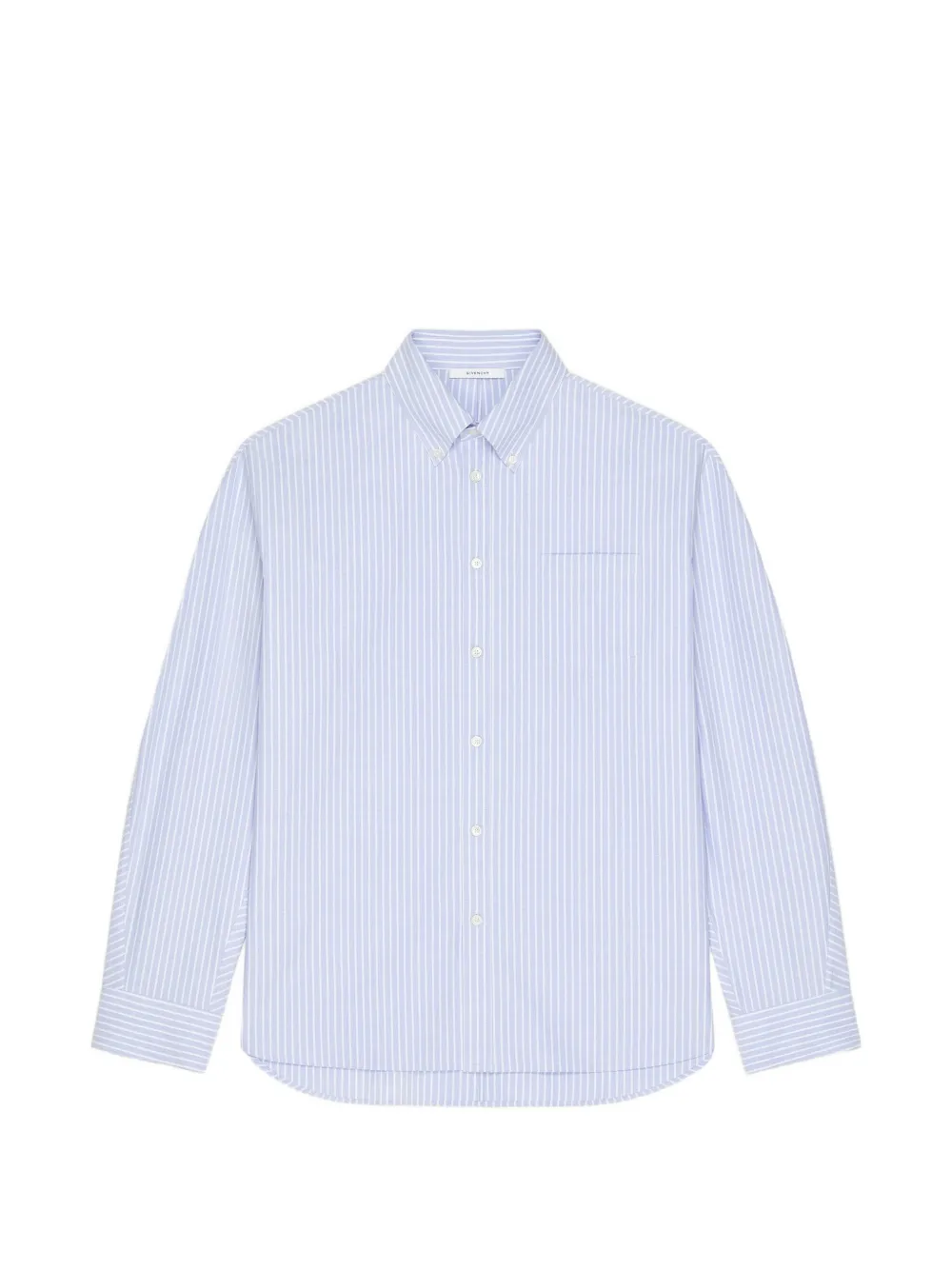 Givenchy Gestreept overhemd met zak Blauw