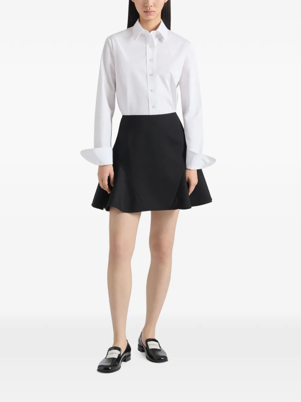 Givenchy Popeline blouse met -borduurwerk Wit