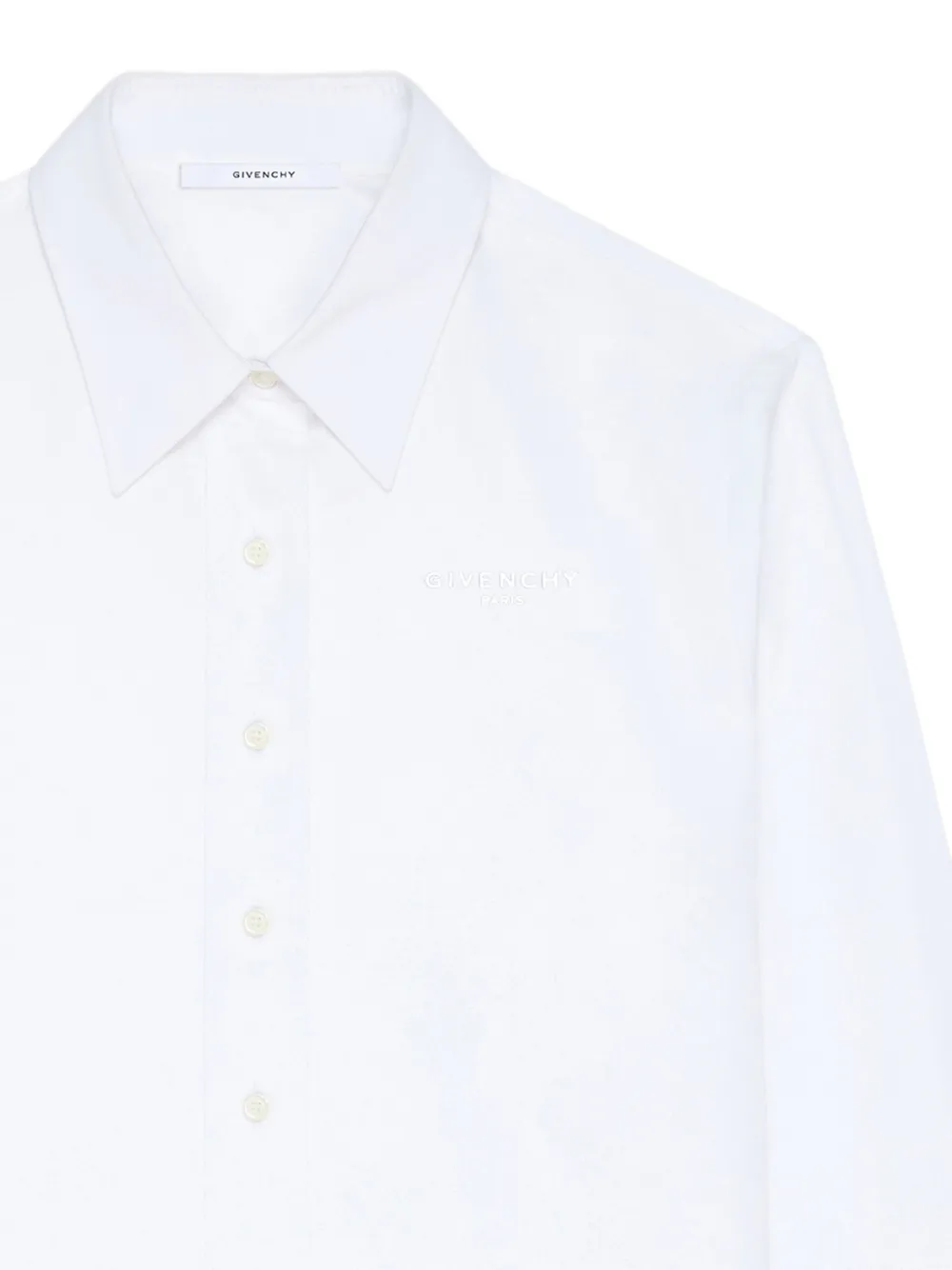 Givenchy Popeline blouse met -borduurwerk Wit