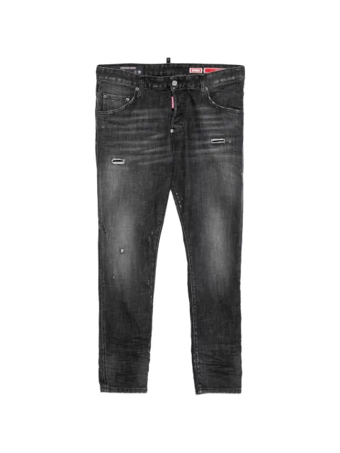 DSQUARED2 vaqueros con efecto envejecido