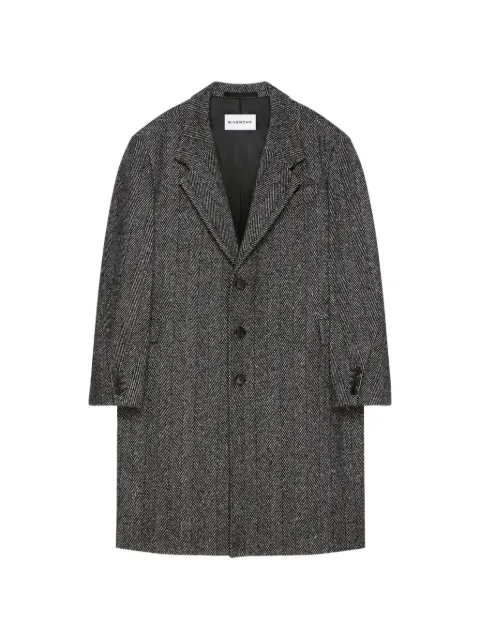 Givenchy herringbone tailored coat