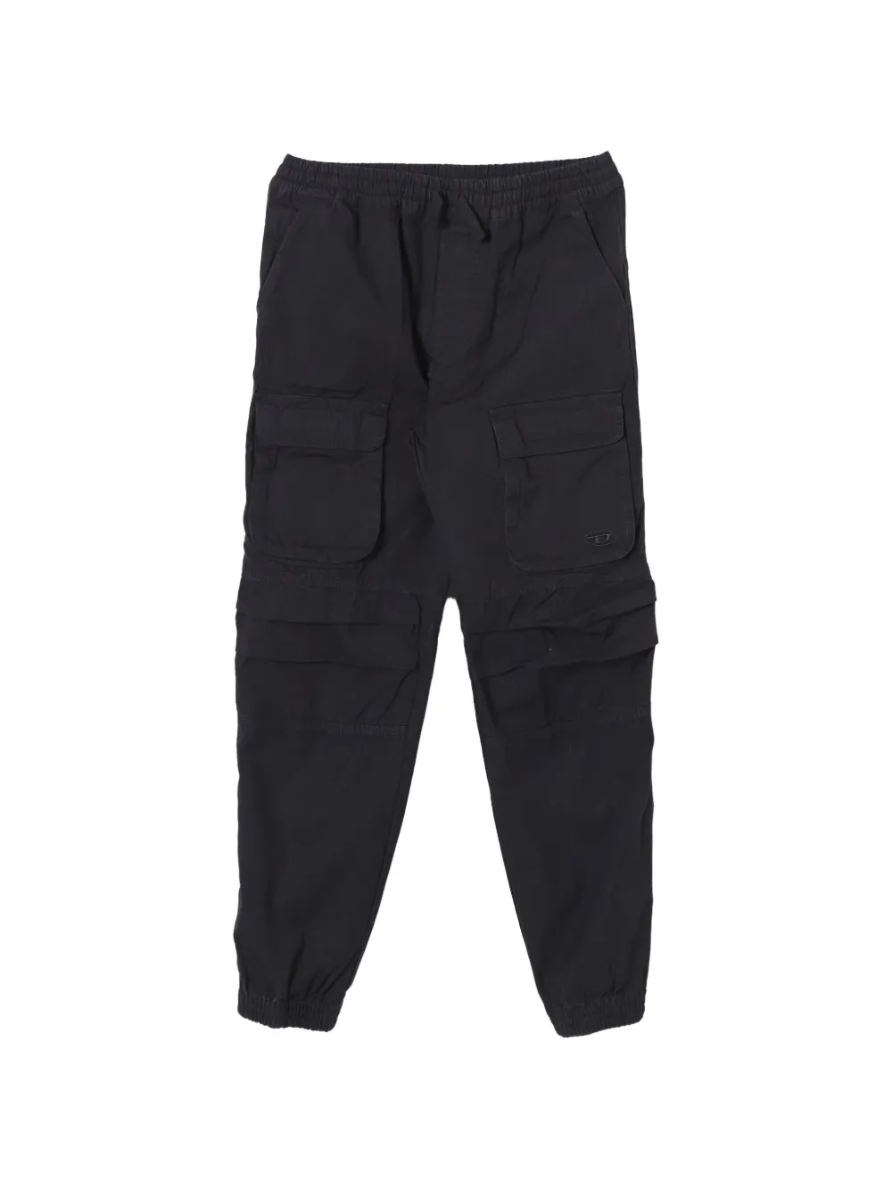 Diesel Kids Cargo con ricamo Oval D - Nero