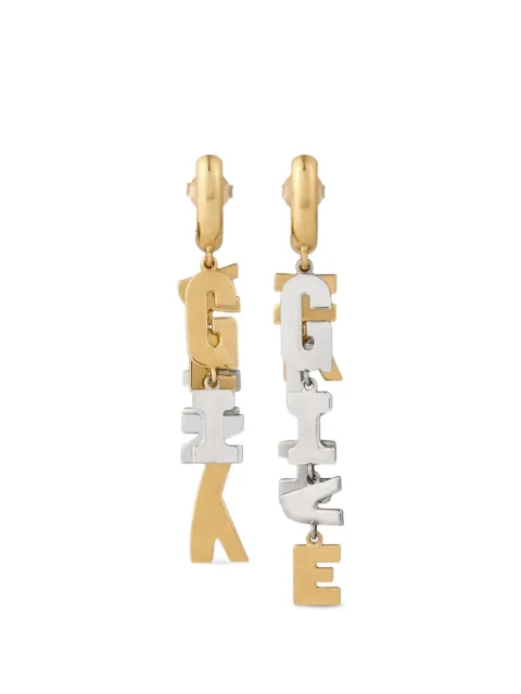 Givenchy boucles d’oreilles Givenchy Letters asymétriques en métal