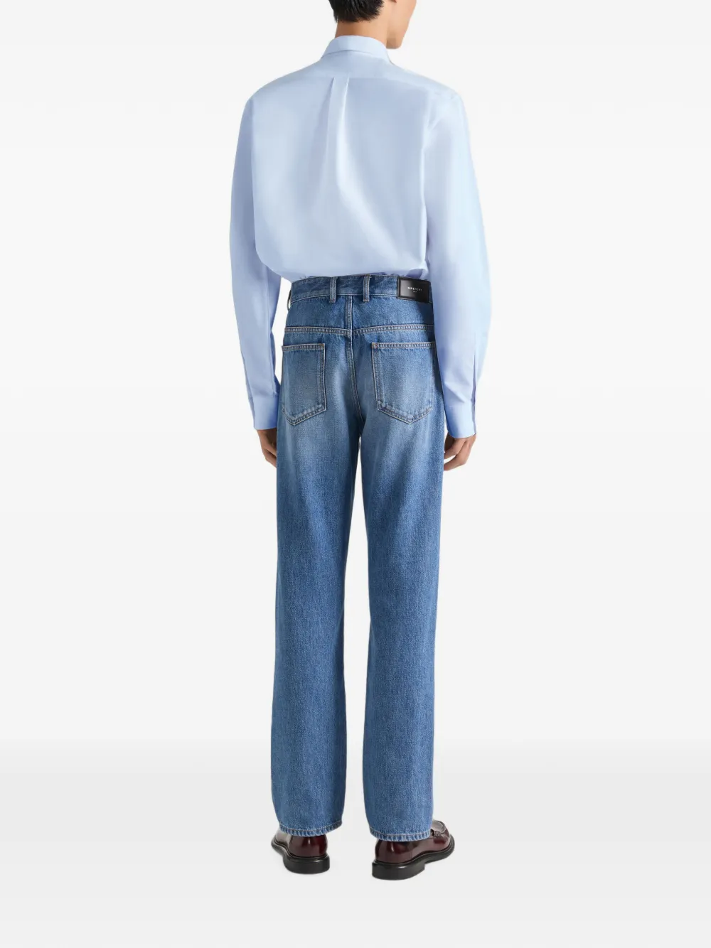 Givenchy Oxford overhemd met Paris-jacquard Blauw