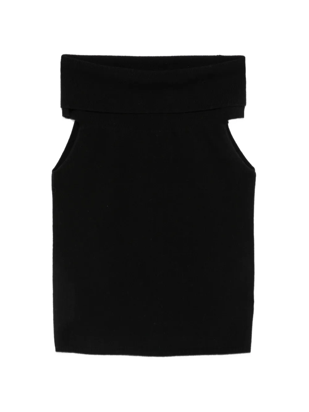 Le Petit Pulle off-shoulder ribbed-knit top