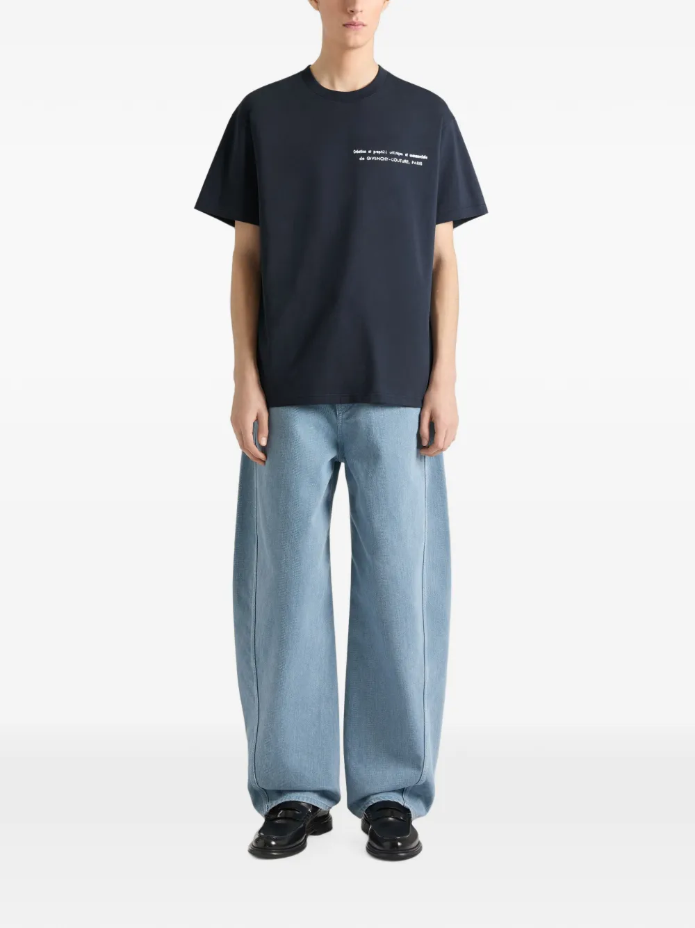 Givenchy T-shirt van katoen met Archives-print Blauw