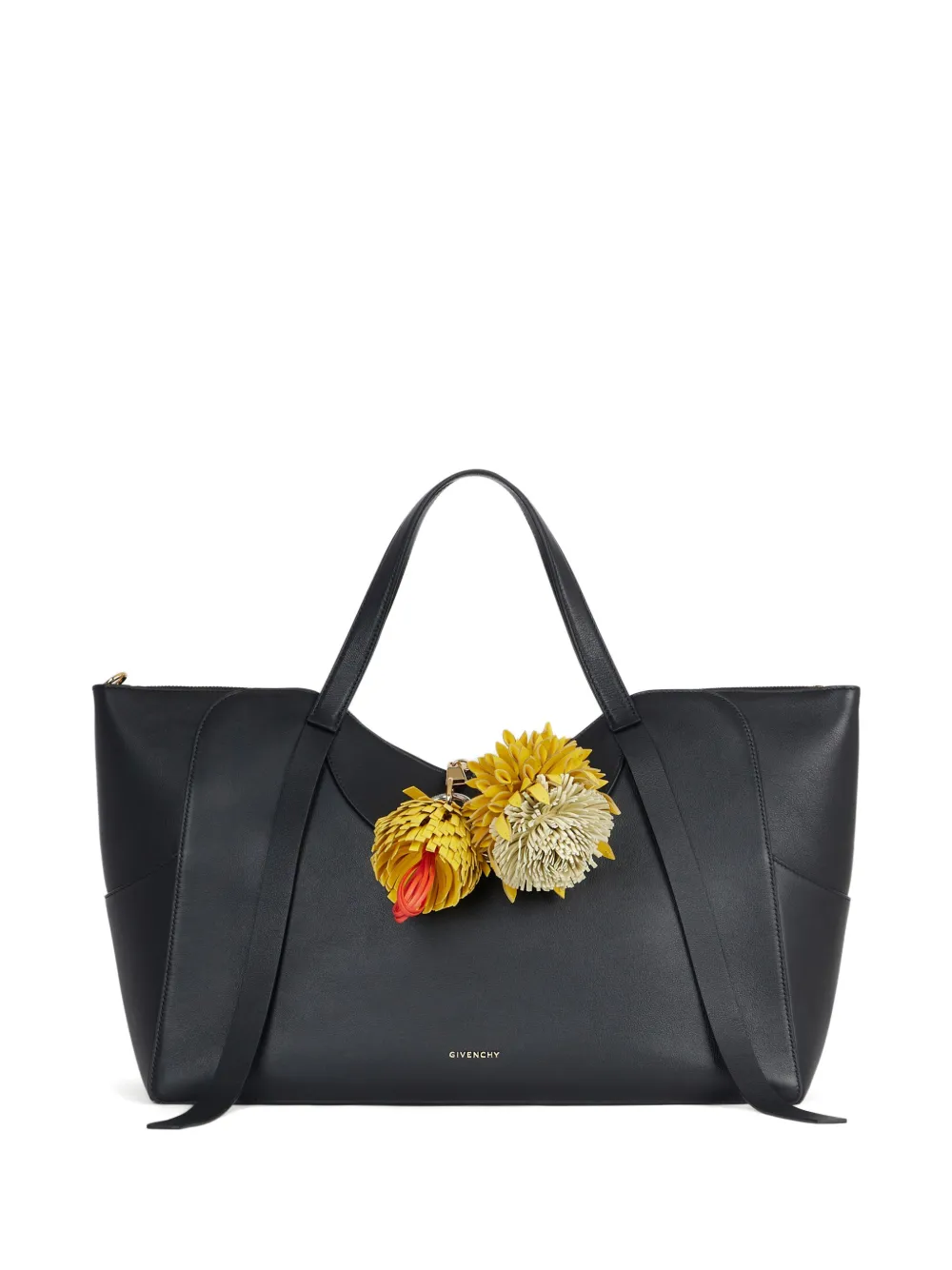 Givenchy Tweekleurige nappaleren madeliefjes-bedel Zwart