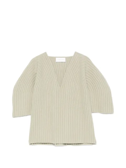 Christian Wijnants ribbed-knit V-neck sweater