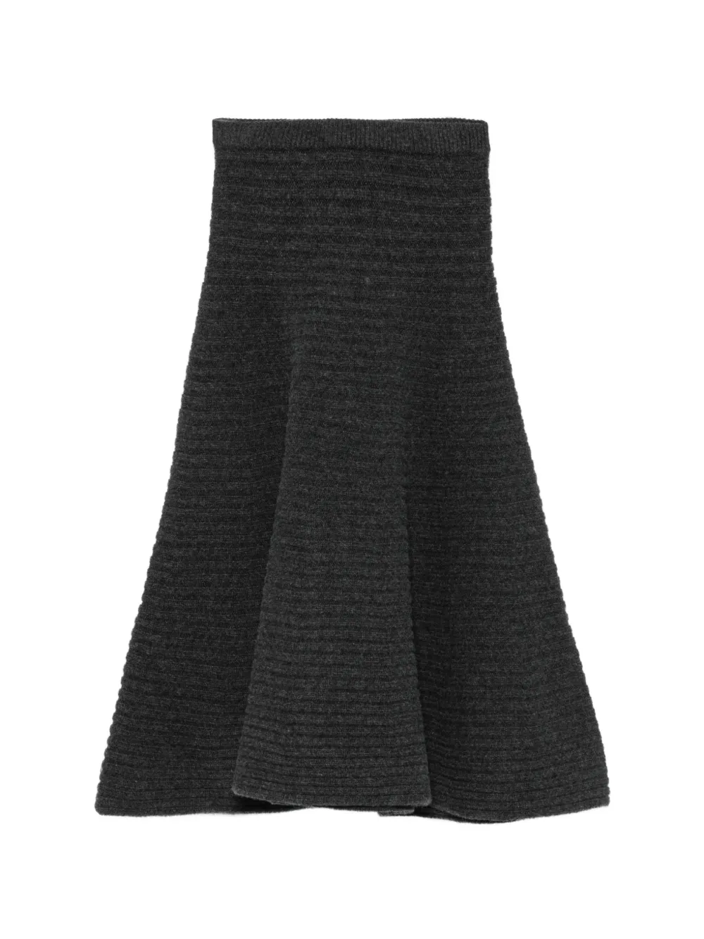 Christian Wijnants ribbed-knit flared skirt