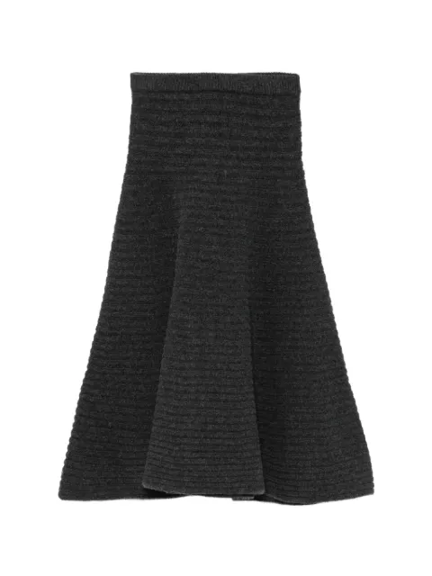 Christian Wijnants ribbed-knit flared skirt