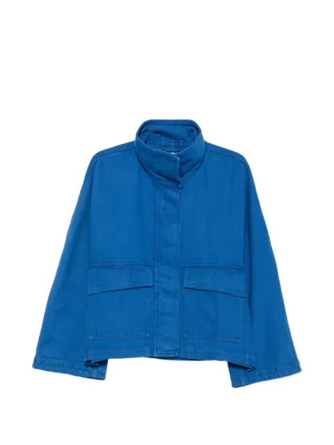 Christian Wijnants high-neck patch-pocket denim jacket