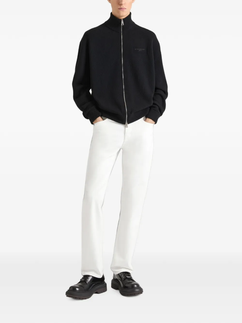 Givenchy Trui met logopatch Zwart
