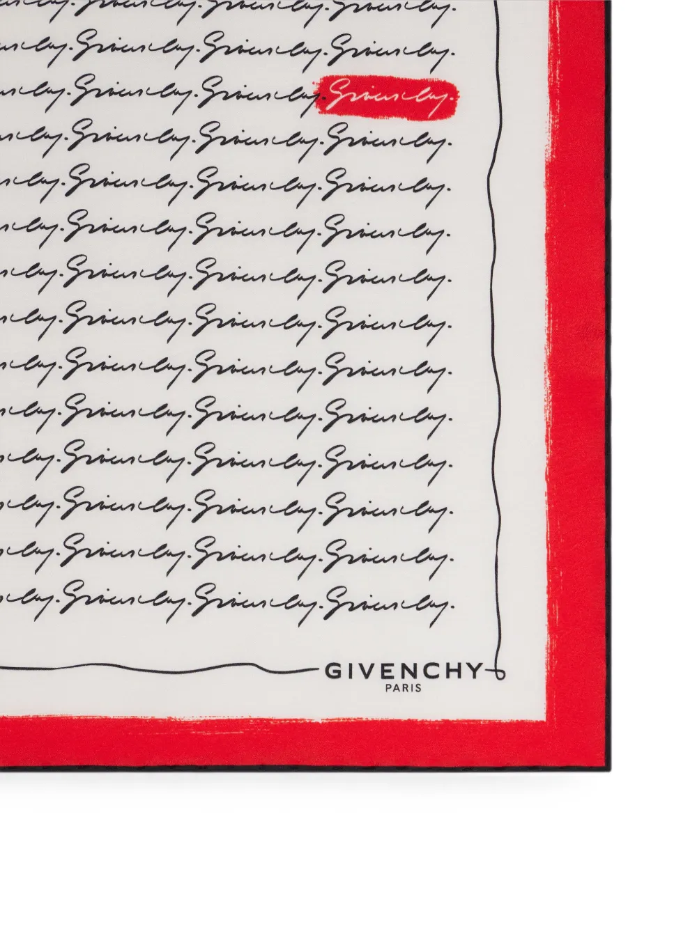 Givenchy Zijden sjaal met -kenmerk Wit