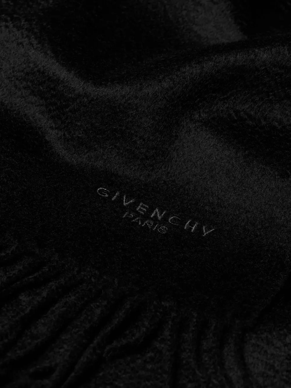 Givenchy Paris sjaal van kasjmier Zwart