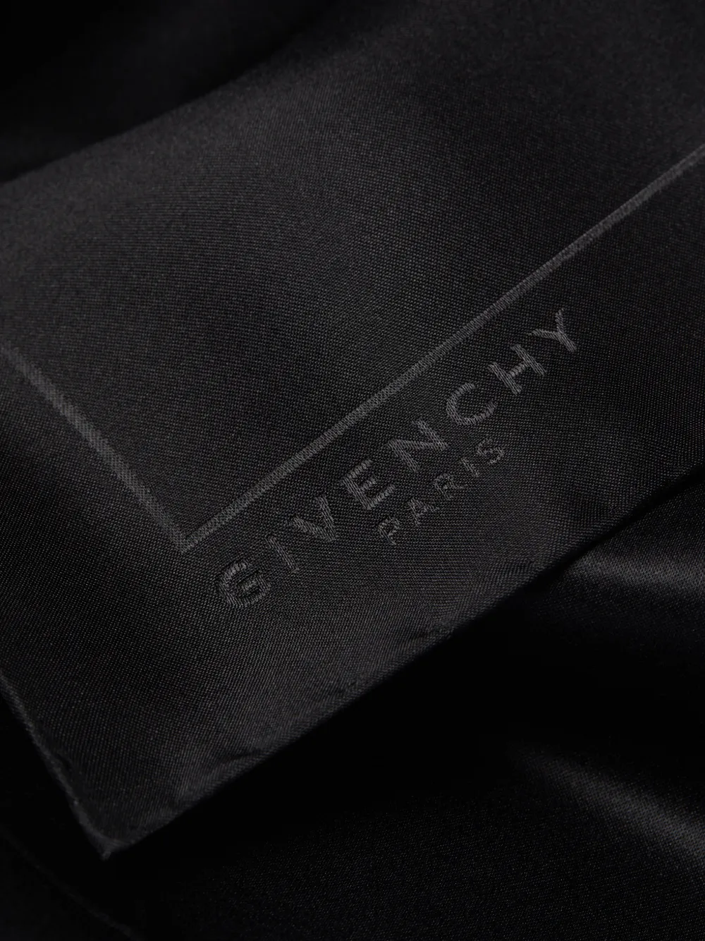 Givenchy Paris zijden jacquard met zak Zwart