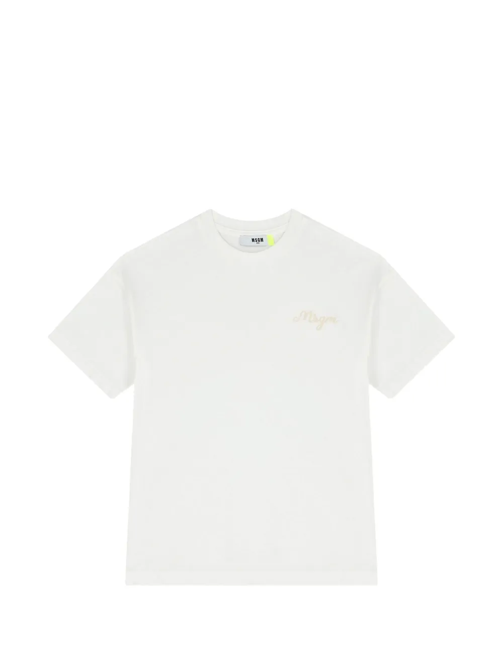 MSGM Kids T-shirt con logo - Bianco