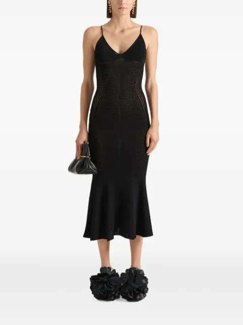 Givenchy midi dress in openwork knit