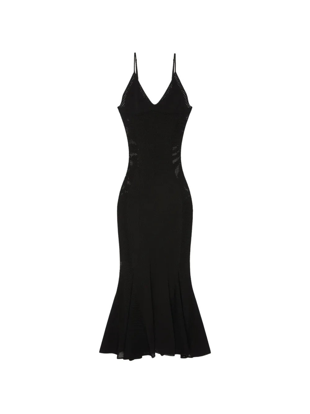 Givenchy Opengebreide midi-jurk Zwart