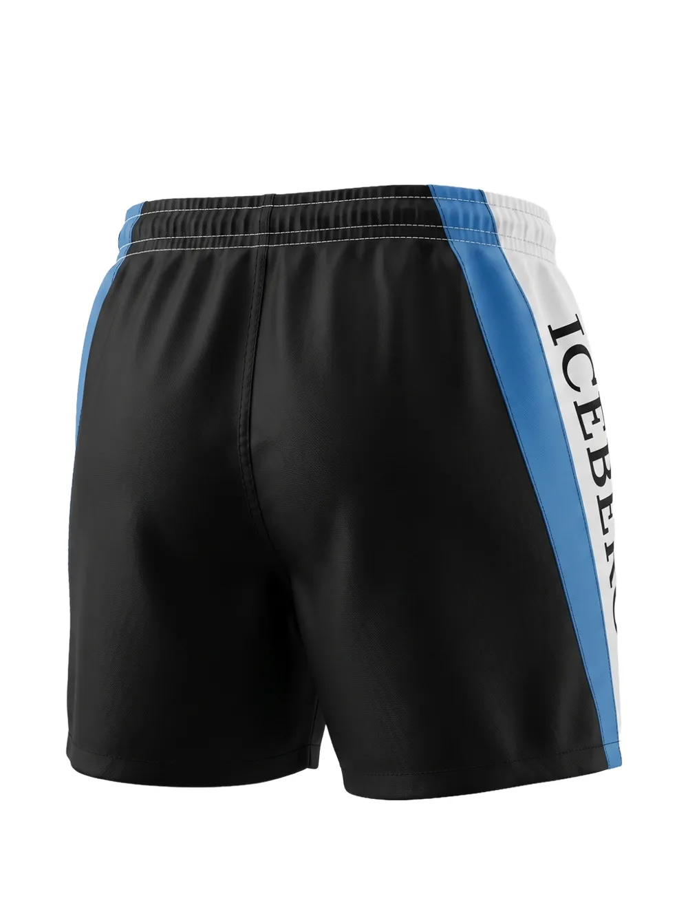 Iceberg Kids Zwembroek met logoprint Zwart