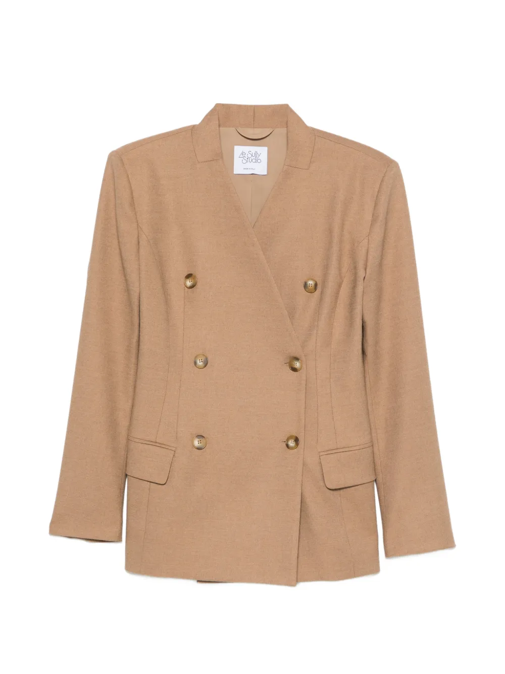LE SULLY STUDIO double-breasted padded-shoulder blazer