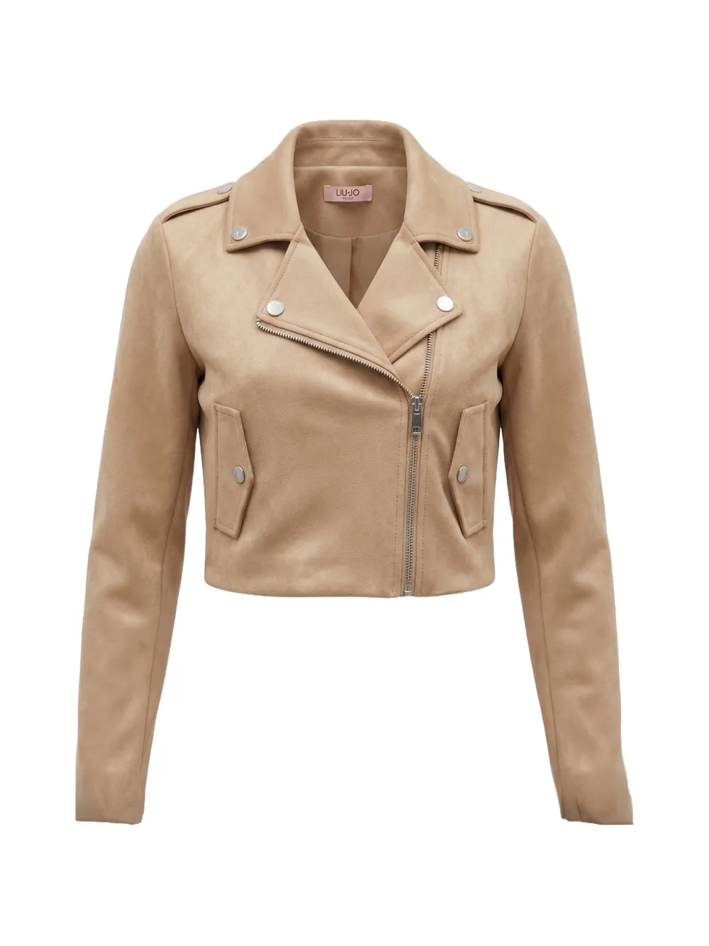 Liu Jo Kids Giacca biker con zip asimmetrica - Toni neutri