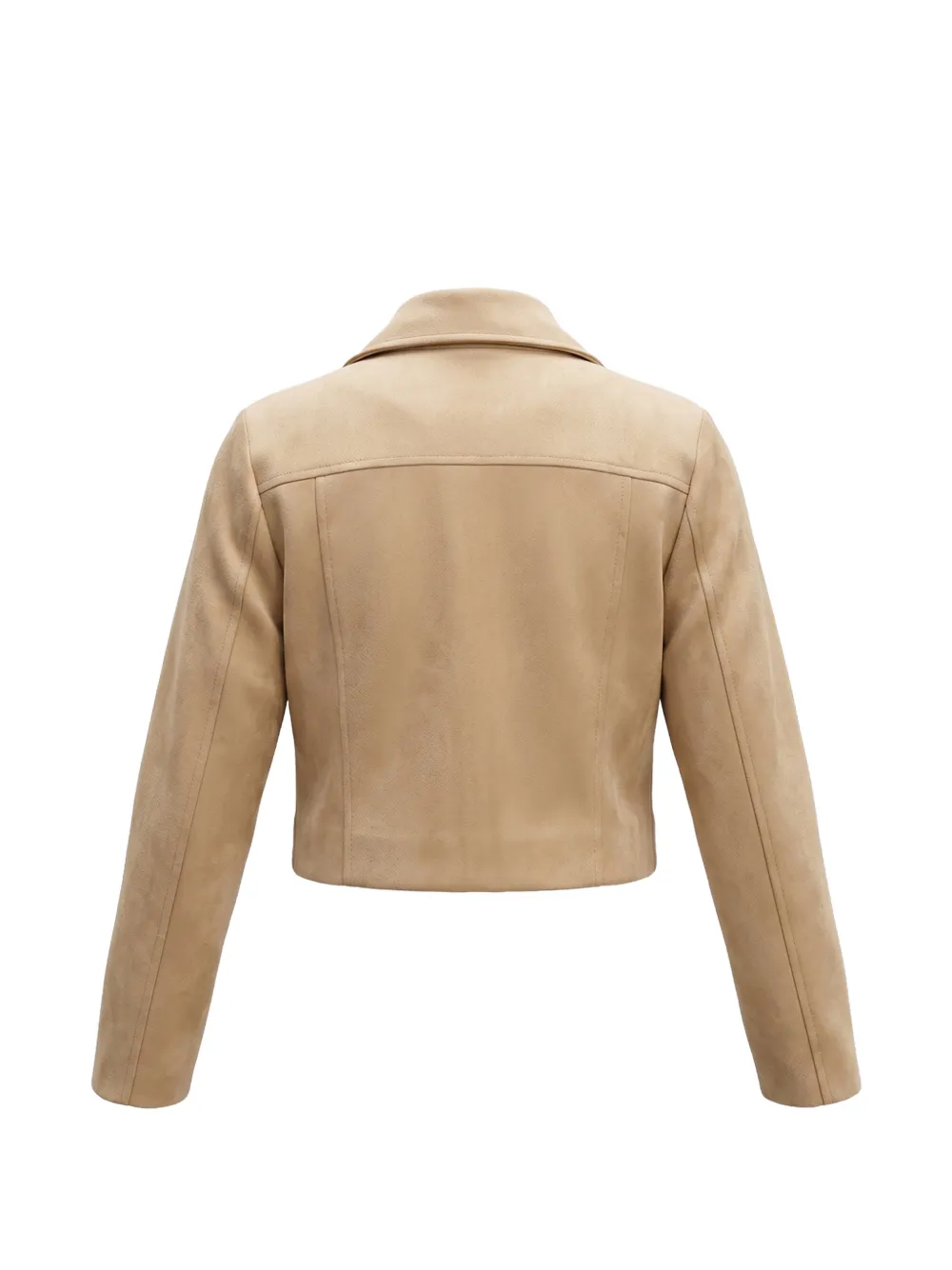 Liu Jo Kids Bikerjack met asymmetrische rits Beige