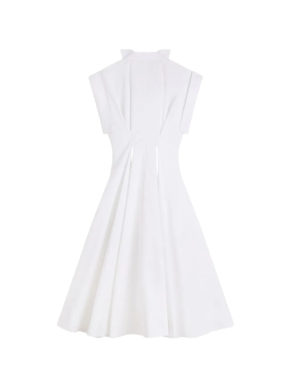 Givenchy Popelines shirtjurk met gedeconstrueerde kraag Wit