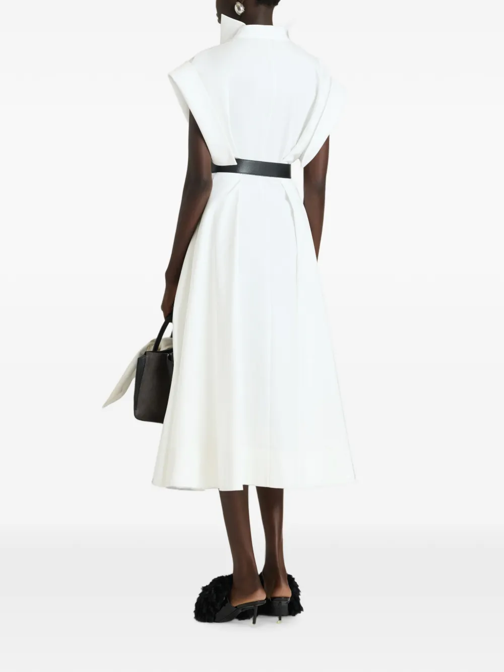 Givenchy Popelines shirtjurk met gedeconstrueerde kraag Wit