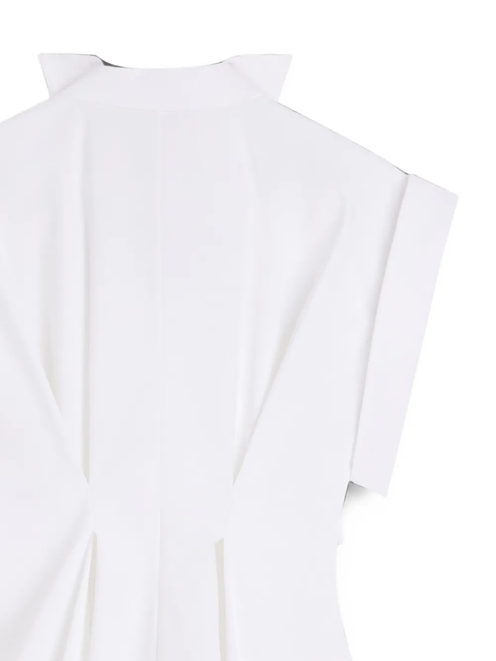 Givenchy Popelines shirtjurk met gedeconstrueerde kraag Wit
