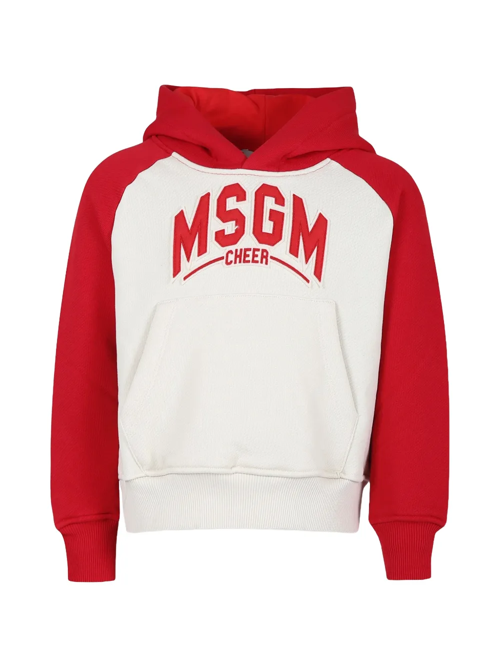 MSGM Kids Felpa con applicazione - Toni neutri