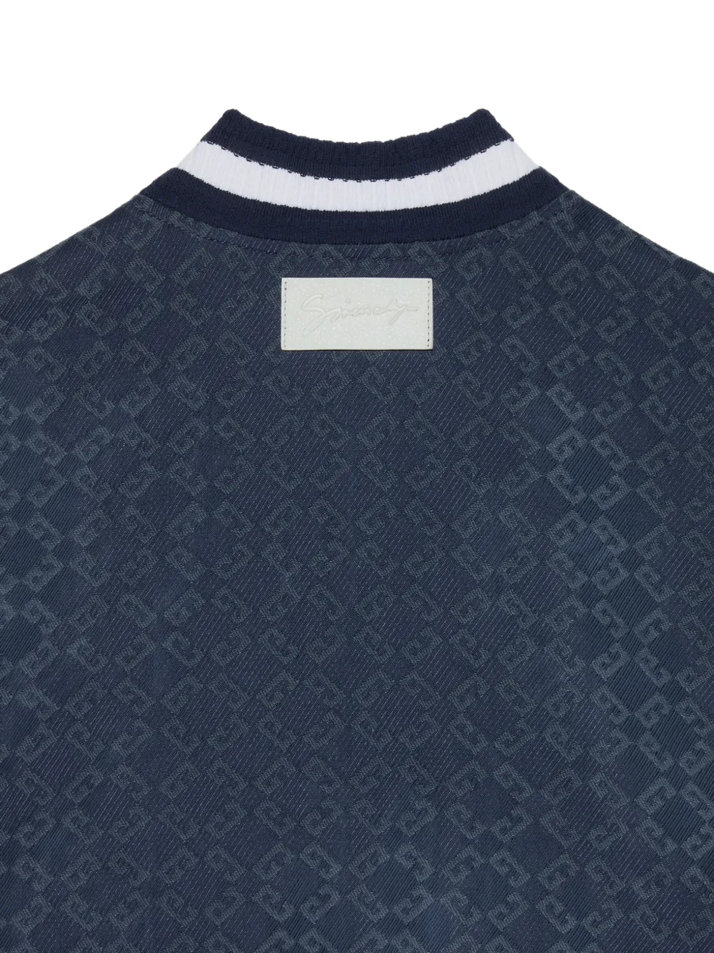 Givenchy Denim en leren bomberjack met monogram 72 Blauw