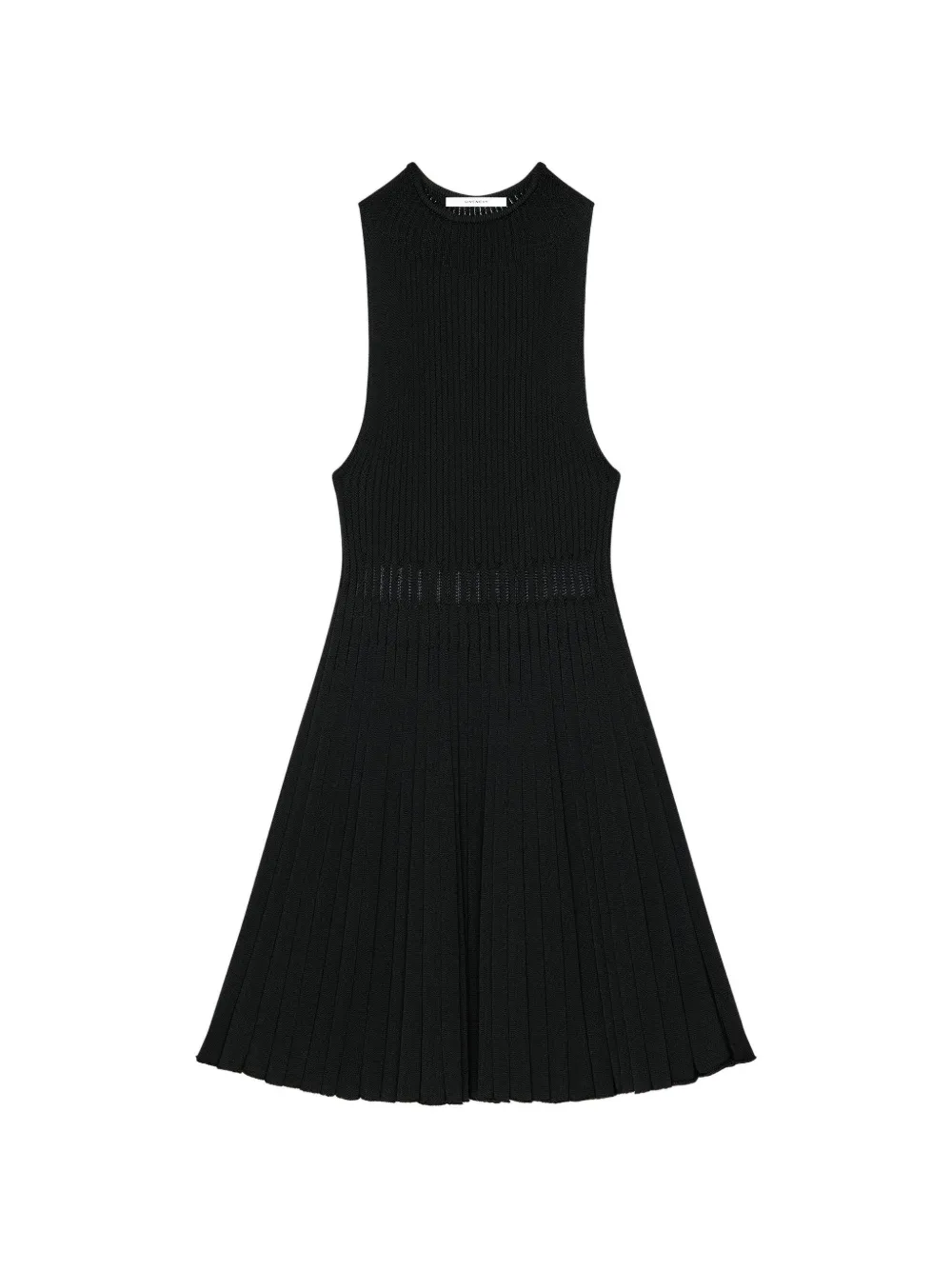 Givenchy robe courte en maille à détails transparents - Noir Givenchy robe courte en maille à détails transparents - Noir